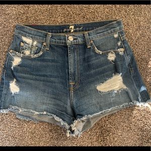 7 For All Mankind denim shorts